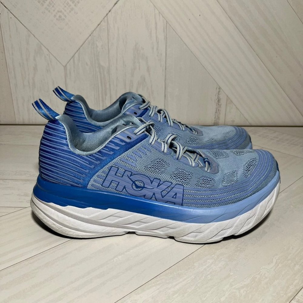 Womens hoka bondi 6 wide 9.5 D blue